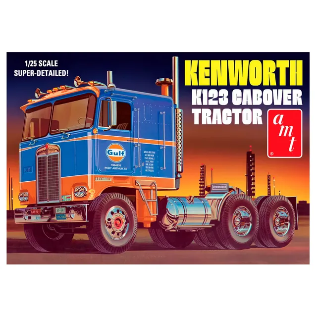 ak-interactive-1-25-kenworth-k123-cabover-tractor-gulf-kit-modellismo-camion-da- image 1