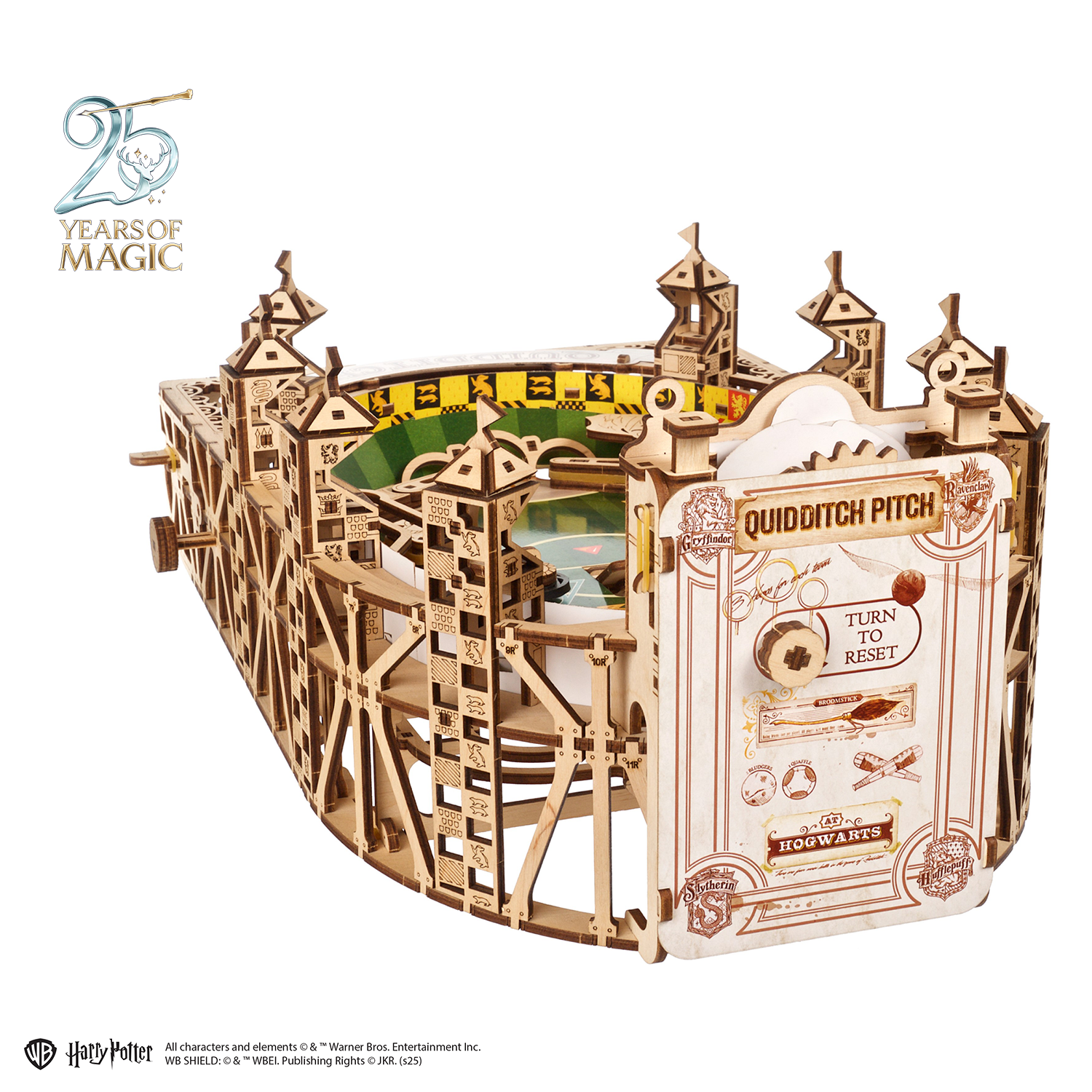 ugears-quidditch-pinball-harry-potter-gioco-flippeur-meccanico-in-legno image 2