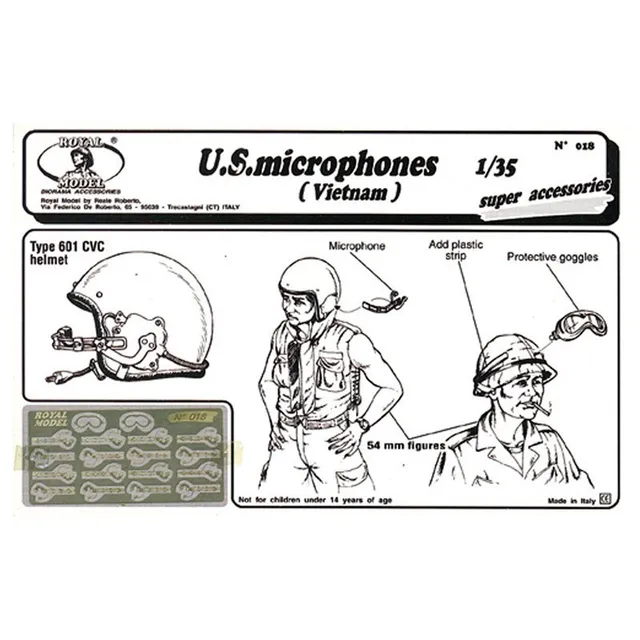ak-interactive-u-s-microphones-vietnam-1-35-accessori-modellismo image 1