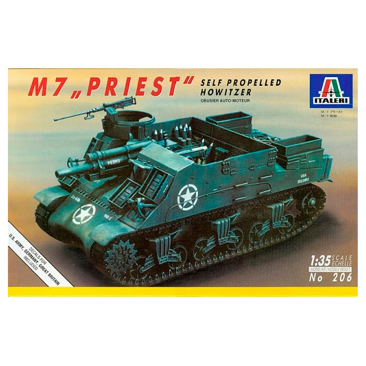 ak-interactive-1-35-m7-priest-self-propelled-howitzer-kit-modello-obice-semovent image 1
