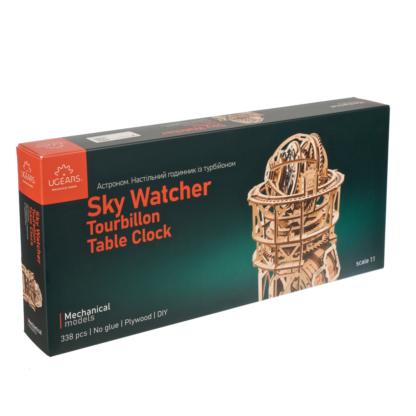 ugears-sky-watcher-tourbillon-table-clock-orologio-meccanico-da-tavolo-da-costru image 5