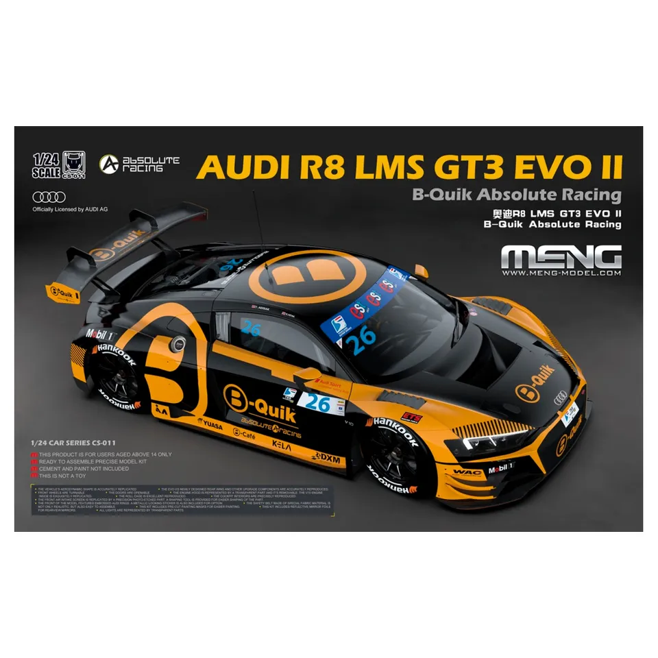 ak-interactive-audi-r8-lms-gt3-evo-ii-b-quik-absolute-racing-scala-1-24-kit-di-m image 1