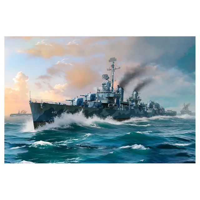 ak-interactive-1-350-uss-fletcher-dd-445-kit-modellismo-navale image 1