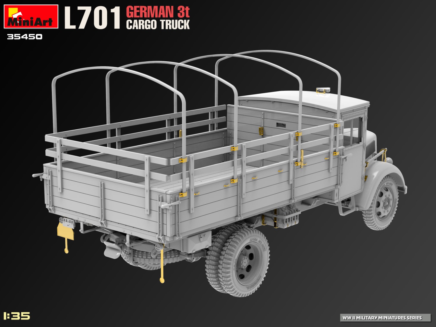 ak-interactive-1-35-l701-german-3t-cargo-truck-kit-di-modellismo image 3