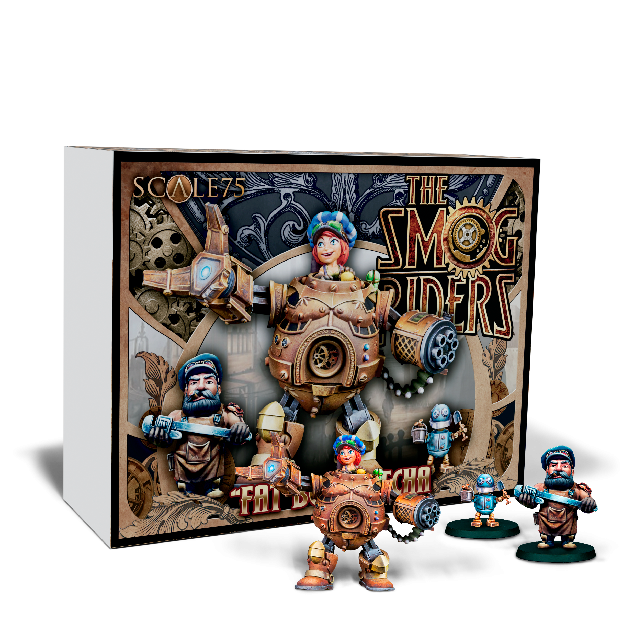 scale75-fat-bob-mecha-35mm-miniatura-chibi-smog-riders-in-resina image 1