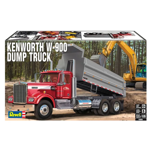 ak-interactive-1-25-kenworth-w-900-dump-truck-kit-modellismo-camion image 1