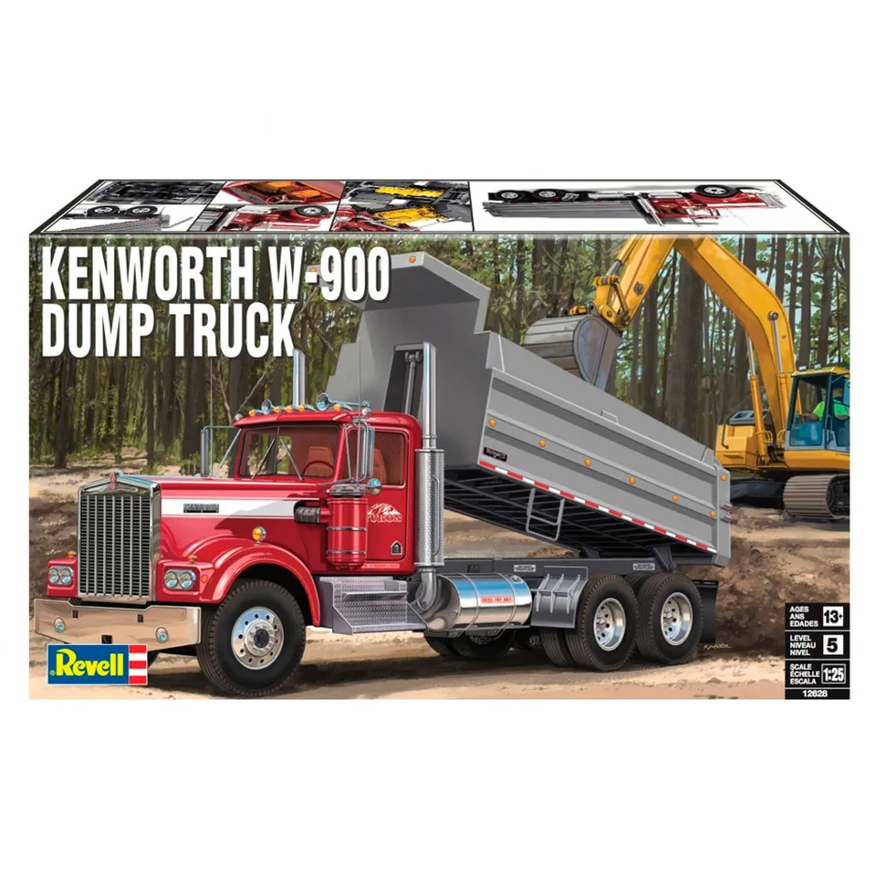 ak-interactive-1-25-kenworth-w-900-dump-truck-kit-modellismo-camion image 1