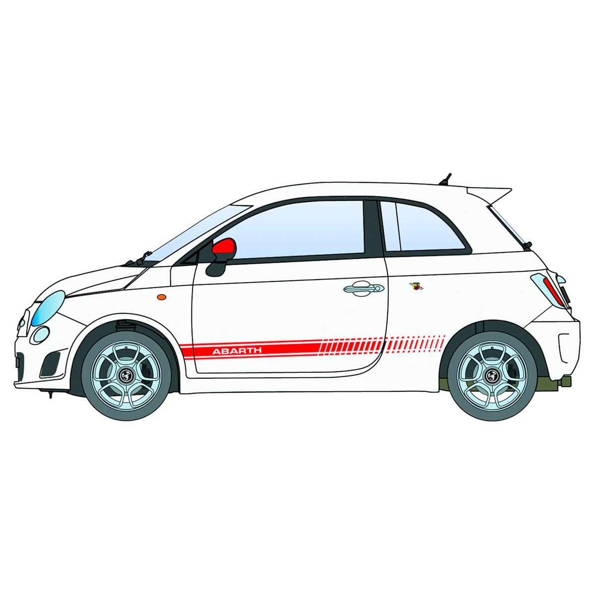 ak-interactive-1-24-abarth-500-2008-kit-di-modellismo-auto-civile image 3