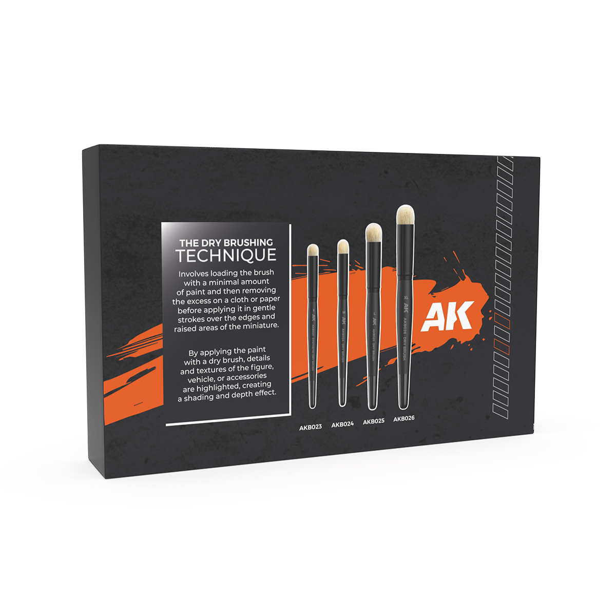 ak-interactive-set-di-pennelli-dry-brush-set-per-drybrushing-modellismo image 2