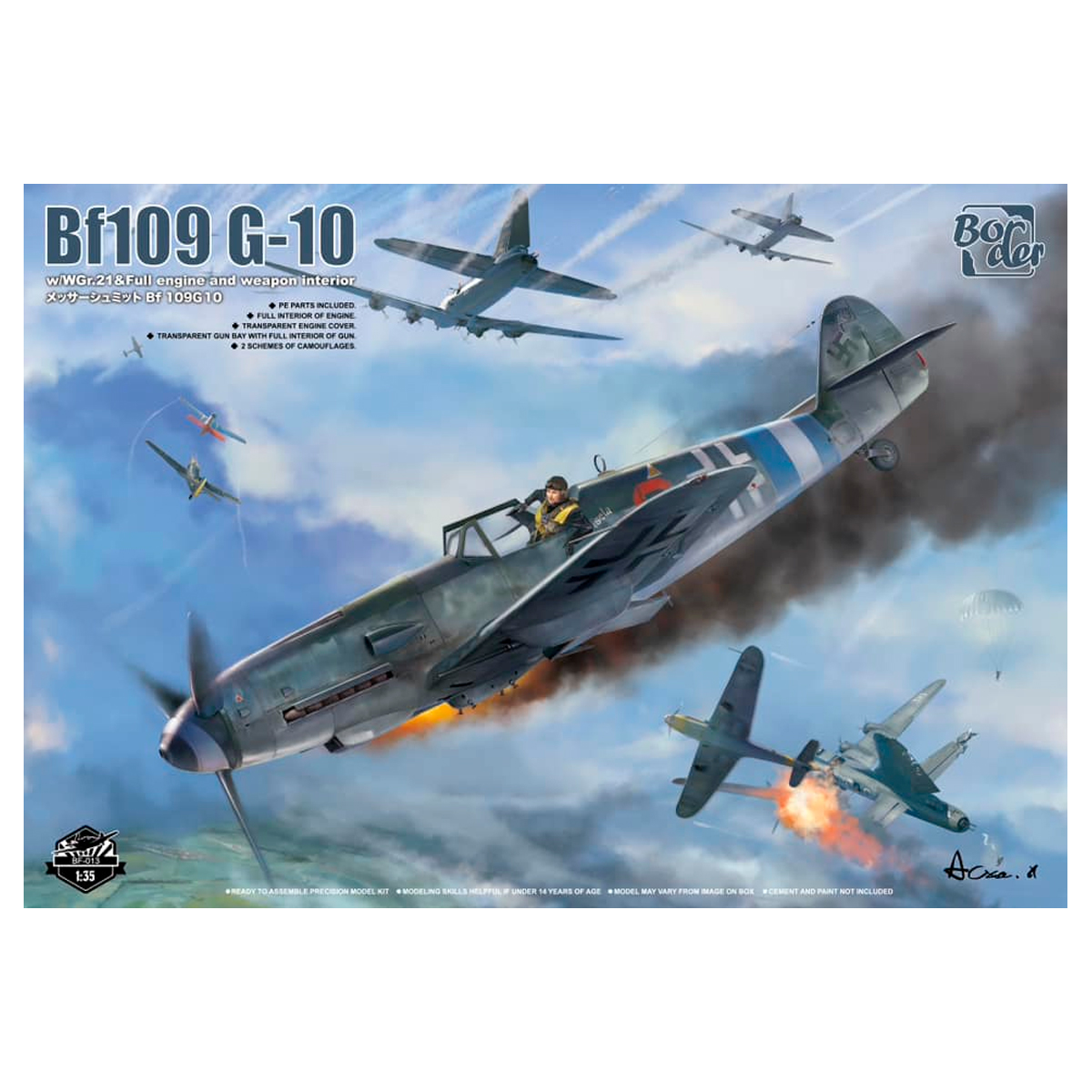 ak-interactive-1-35-messerschmitt-bf-109-g-10 image 1