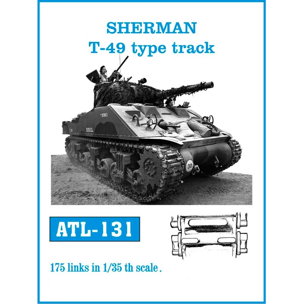 ak-interactive-cingoli-metallici-per-sherman-t-49-tipo-track-scala-1-35 image 1
