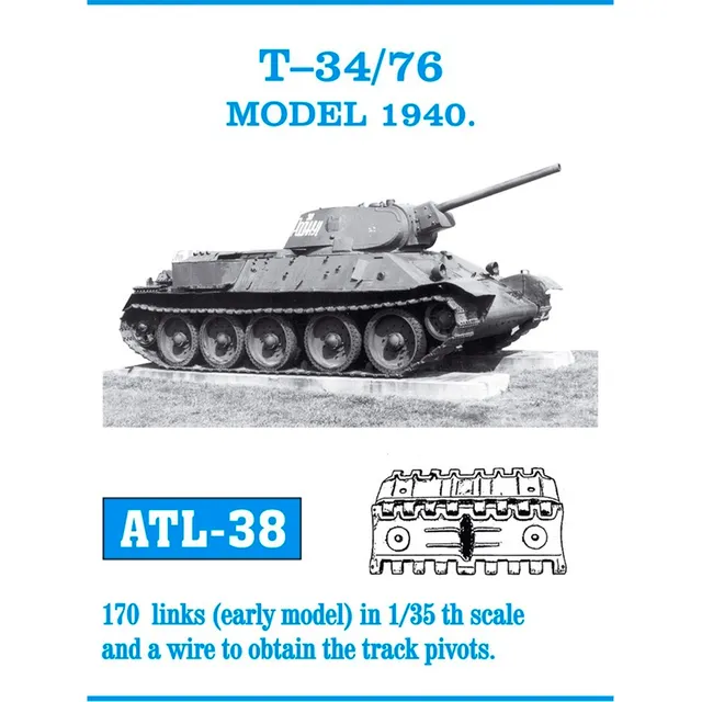 ak-interactive-1-35-metal-tracks-t-34-76-model-1940 image 1