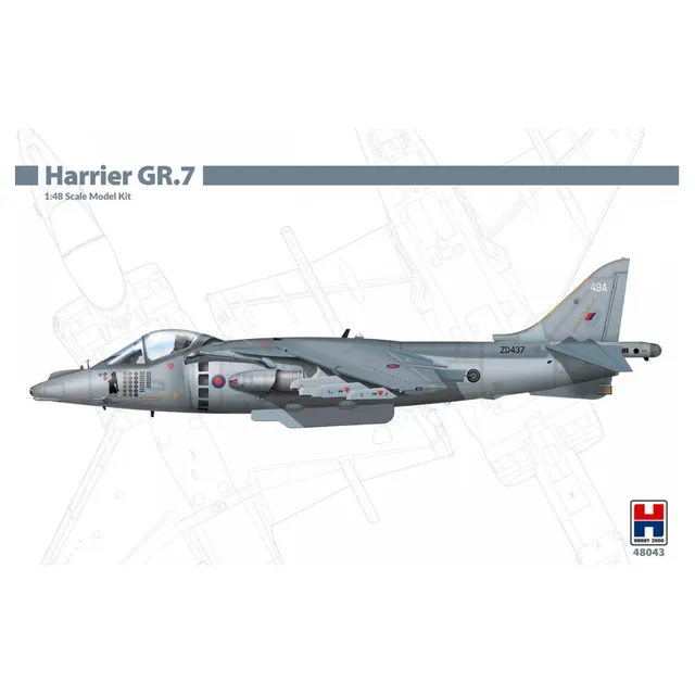 ak-interactive-harrier-gr-7-1-48-kit-modellismo-da-costruire-e-dipingere image 1