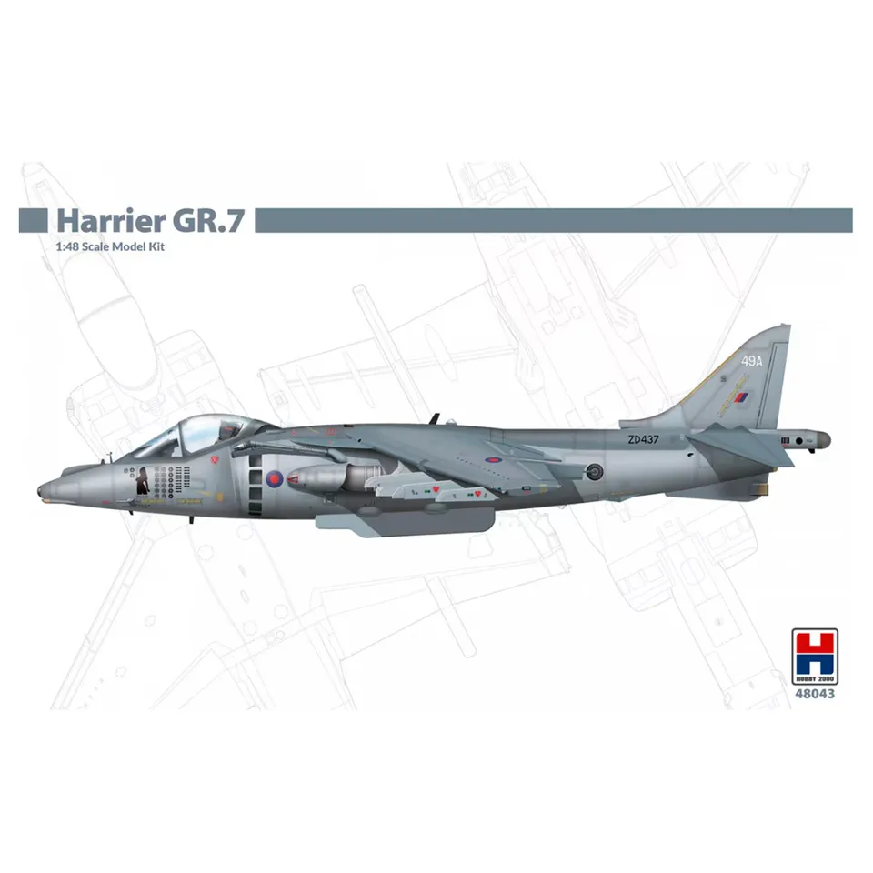 ak-interactive-harrier-gr-7-1-48-kit-modellismo-da-costruire-e-dipingere image 1