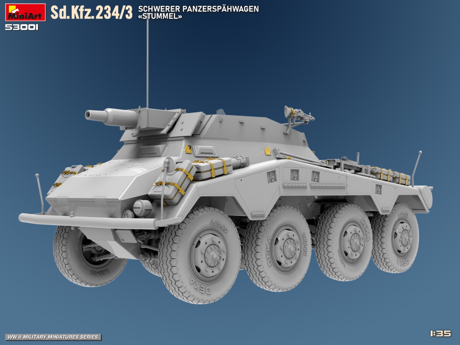 ak-interactive-1-35-sd-kfz-234-3-schwerer-panzersp-hwagen-stummel-kit-di-modelli image 7