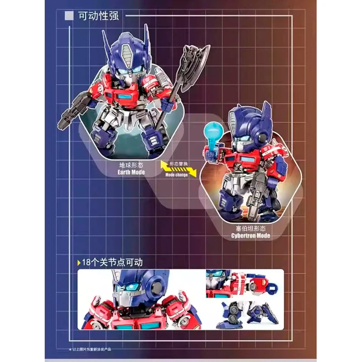 ak-interactive-tf-6-optimus-prime-q-version-modello-in-stile-chibi image 7