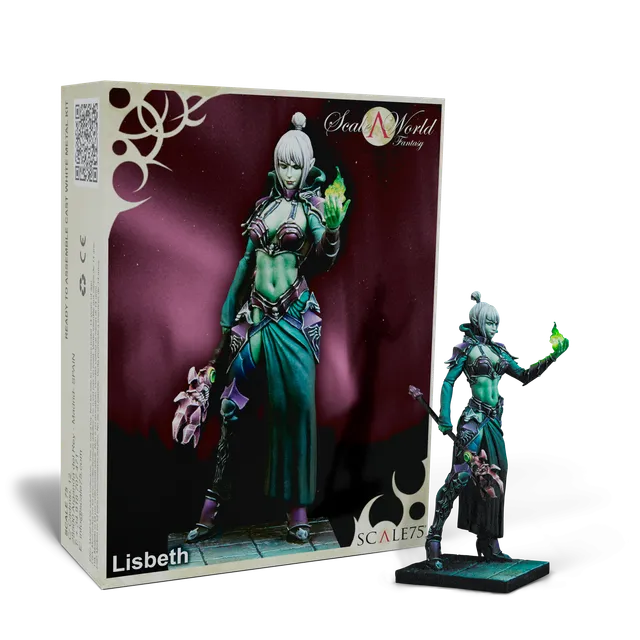 scale75-lisbeth-miniatura-fantasy-75mm-in-metallo-bianco image 1