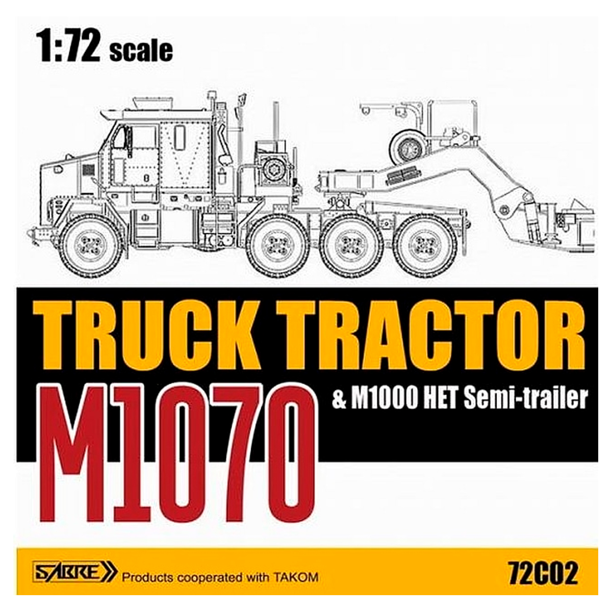 ak-interactive-m1070-truck-tractor-m1000-het-semi-trailer-1-72-kit-di-modellismo image 1