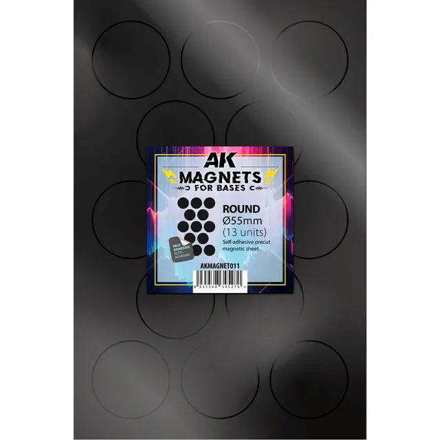 ak-interactive-imanes-redondos-para-peanas-55-mm-13-unit-magneti-tondi-per-baset image 1