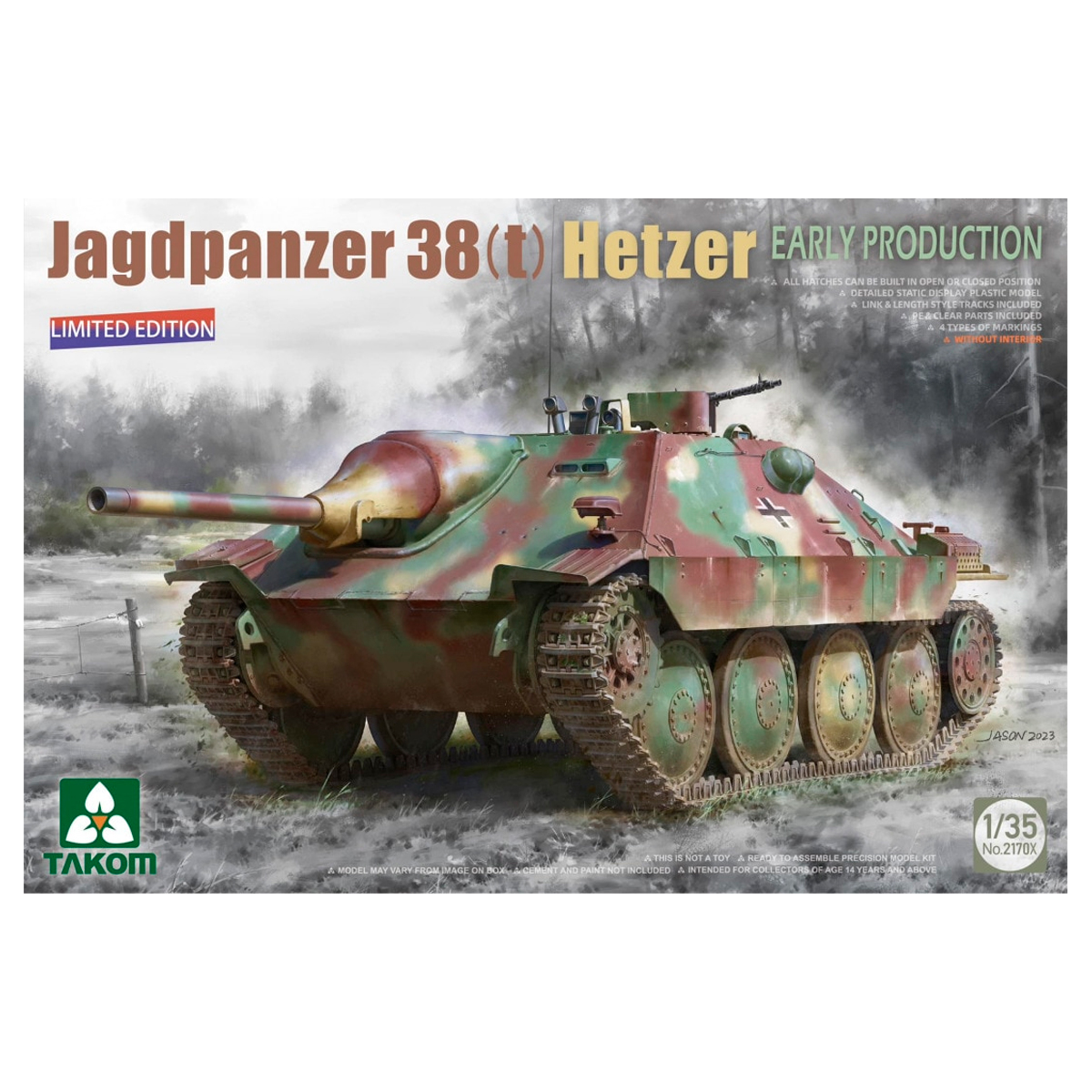 ak-interactive-1-35-jagdpanzer-38t-hetzer-early-limited-edition-senza-interni image 1