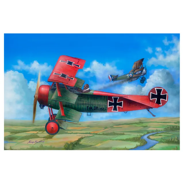 ak-interactive-fokker-dr-i-1-24-kit-modellismo-aereo-scala-1-24 image 1