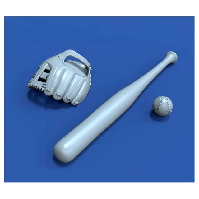 ak-interactive-set-accessori-baseball-1-16-kit-3d-stampato-in-resina image 1