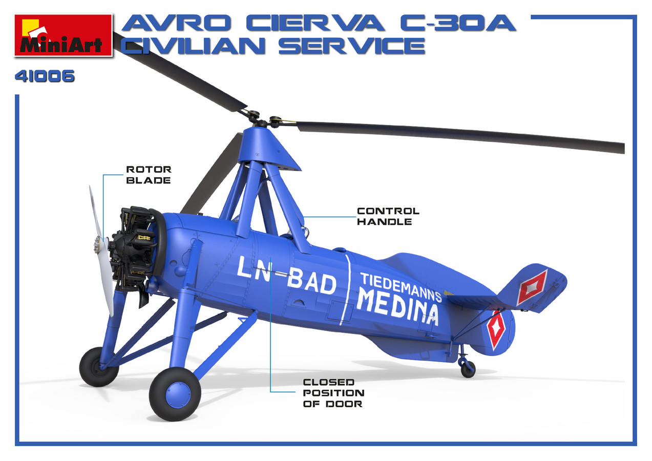 ak-interactive-1-35-avro-cierva-c-30a-civilian-service-kit-autogiro-da-montare image 4