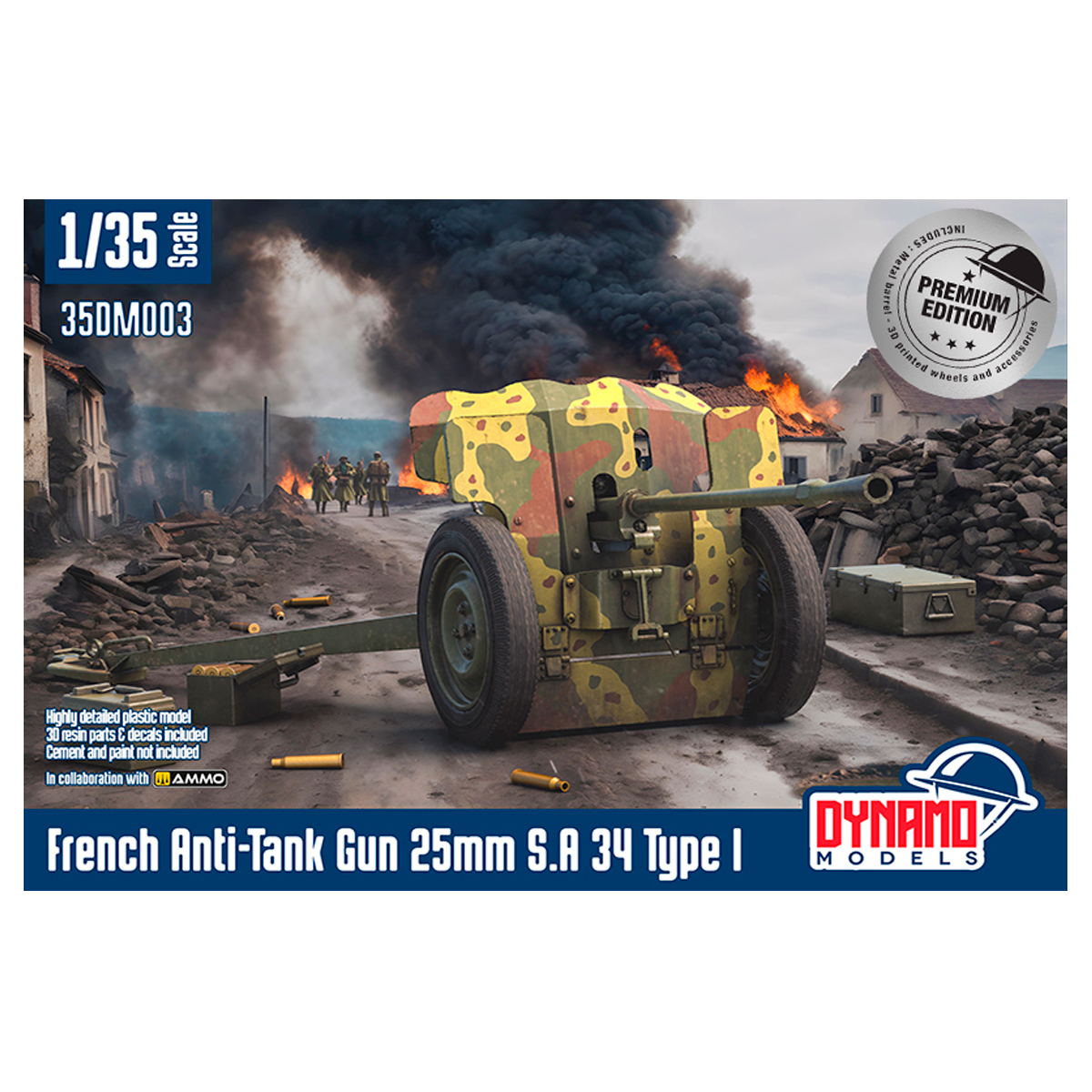ak-interactive-1-35-french-anti-tank-gun-25mm-s-a-34-type-i-premium-edition image 1