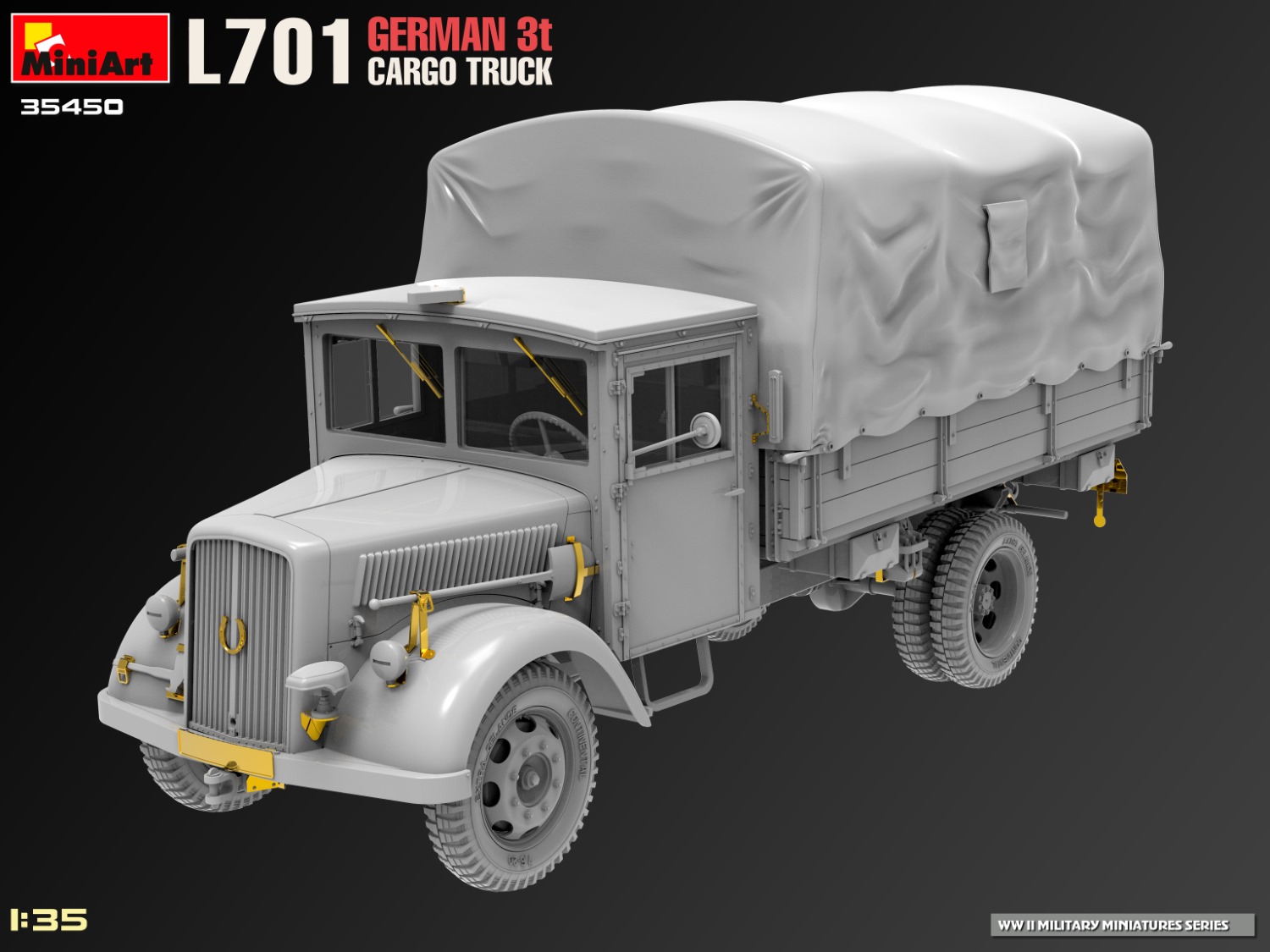 ak-interactive-1-35-l701-german-3t-cargo-truck-kit-di-modellismo image 2