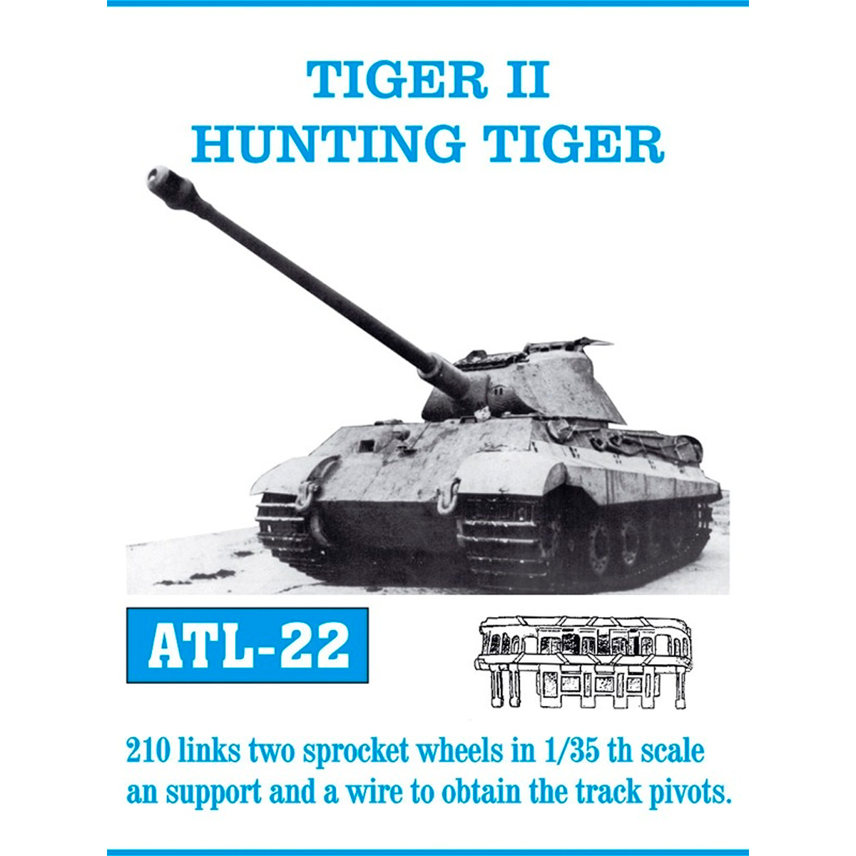 ak-interactive-1-35-metal-tracks-tiger-ii-hunting-tiger image 1