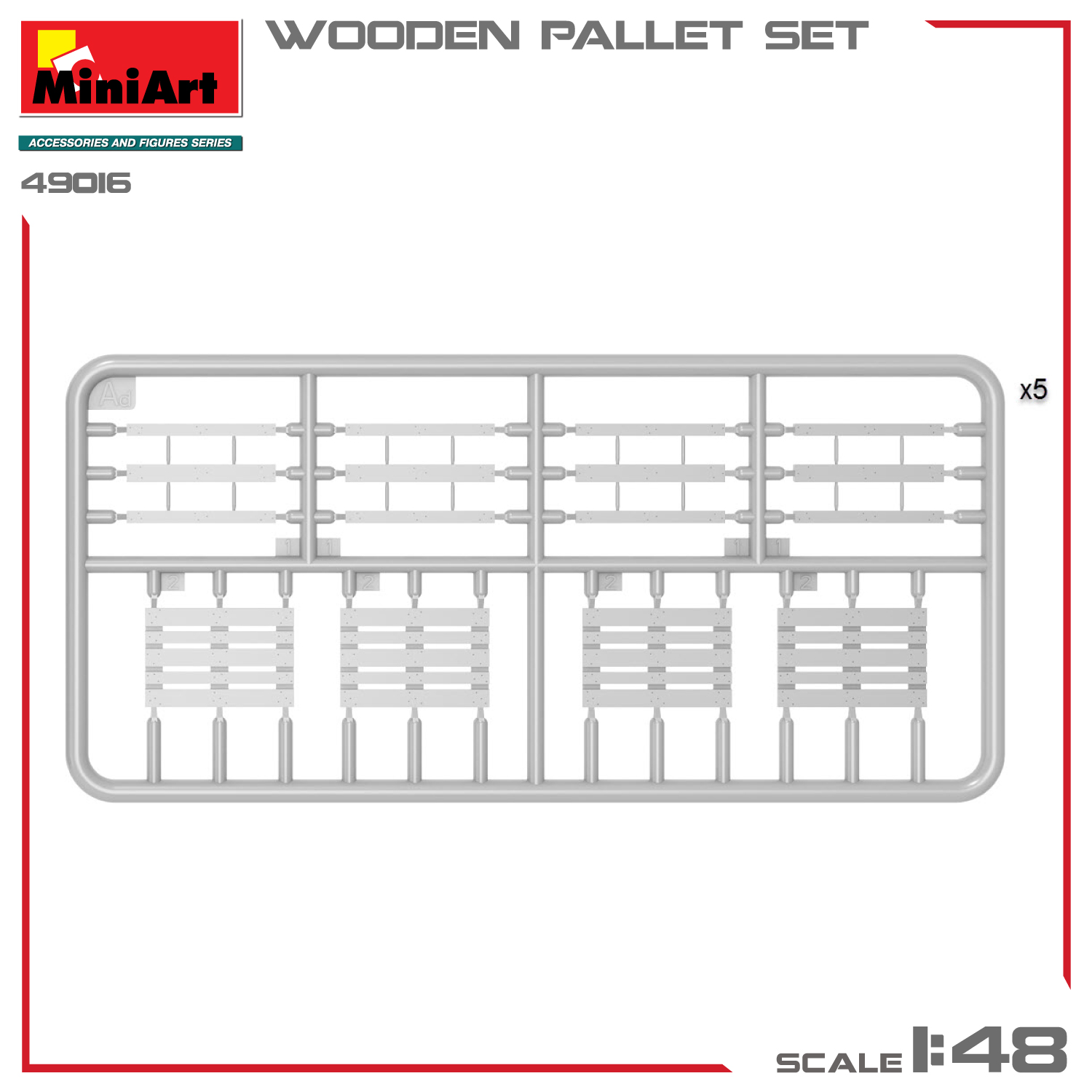 ak-interactive-1-48-wooden-pallet-set-set-di-pallet-in-legno-per-diorami image 2
