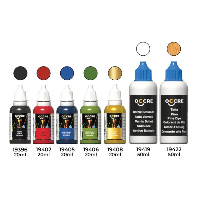 occre-pack-colori-acrilici-jupiter-set-7-vasetti image 1