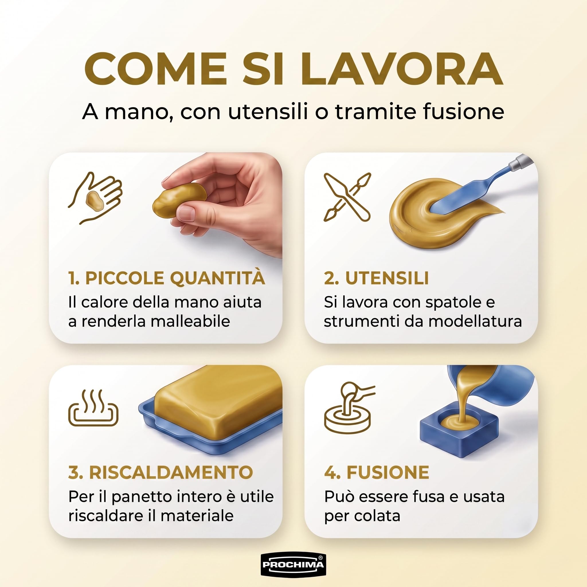prochima-pan-di-cera-gialla-500-g-pasta-dura-da-modellare-e-fusione image 3