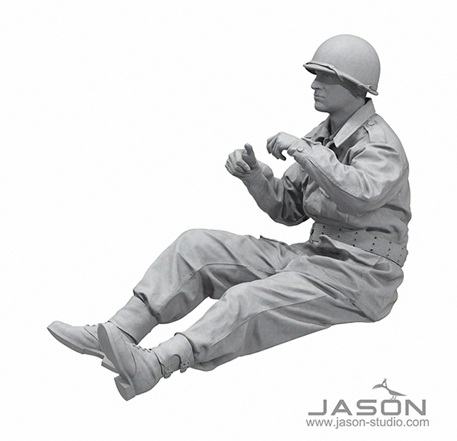 ak-interactive-1-16-u-s-m8-greyhound-driver-figure-figura-autista-per-modellismo image 3