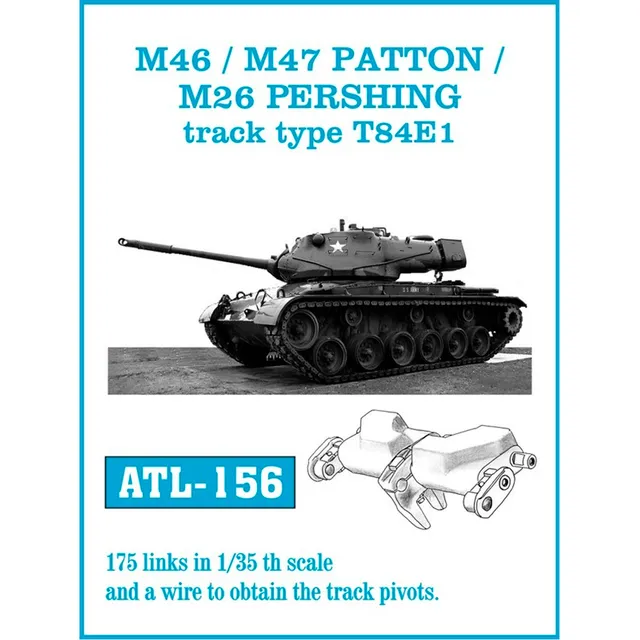ak-interactive-1-35-metal-tracks-m46-m47-patton-e-m26-pershing-tipo-t84e1-cingol image 1