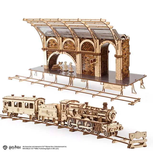 ugears-hogwarts-express-set-harry-potter-treno-2-in-1-con-binario-9 image 1