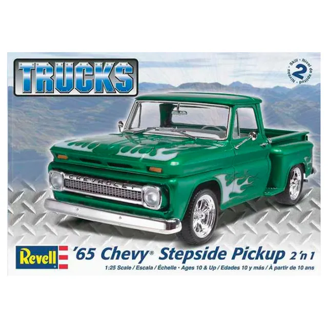 ak-interactive-65-chevy-stepside-pickup-1-25-kit-di-modellismo-da-costruire-e-di image 1