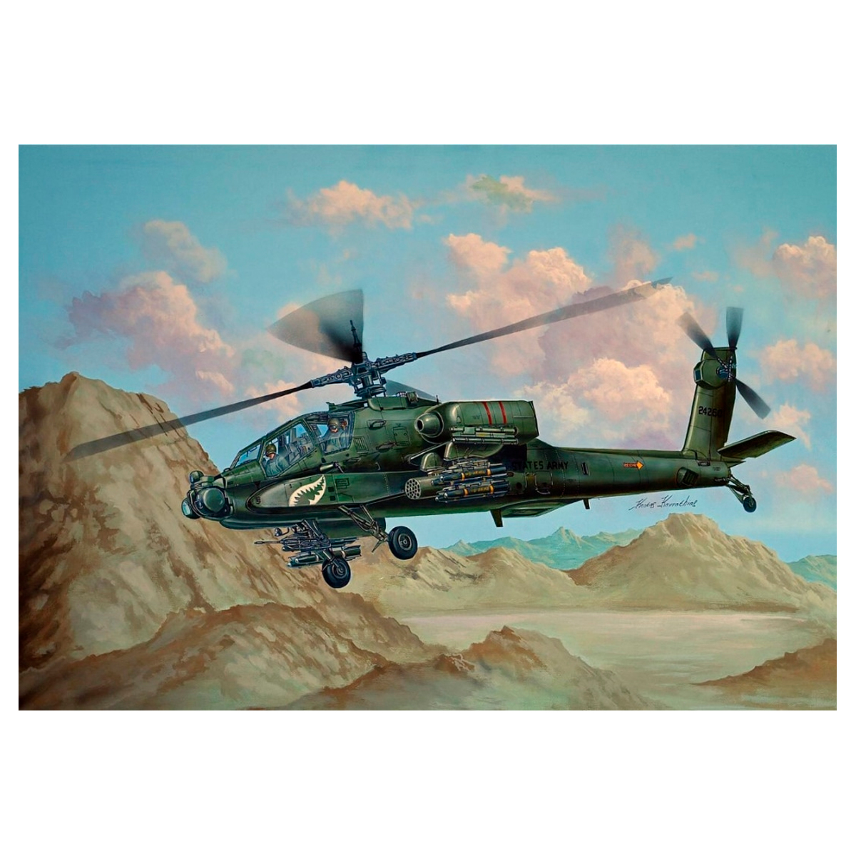 ak-interactive-ah-64a-apache-scala-1-48-kit-di-modellismo-da-costruire-e-dipinge image 1