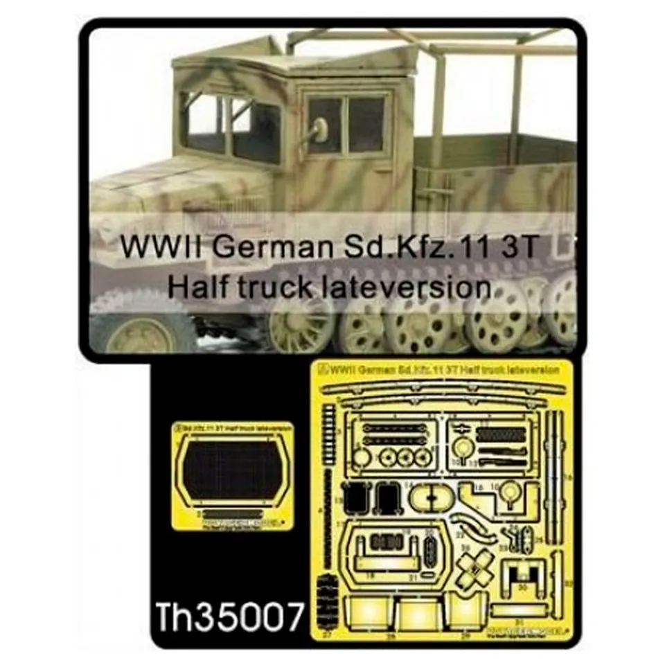 ak-interactive-wwii-german-sd-kfz-11-3t-half-track-late-etching-1-35-2 image 1