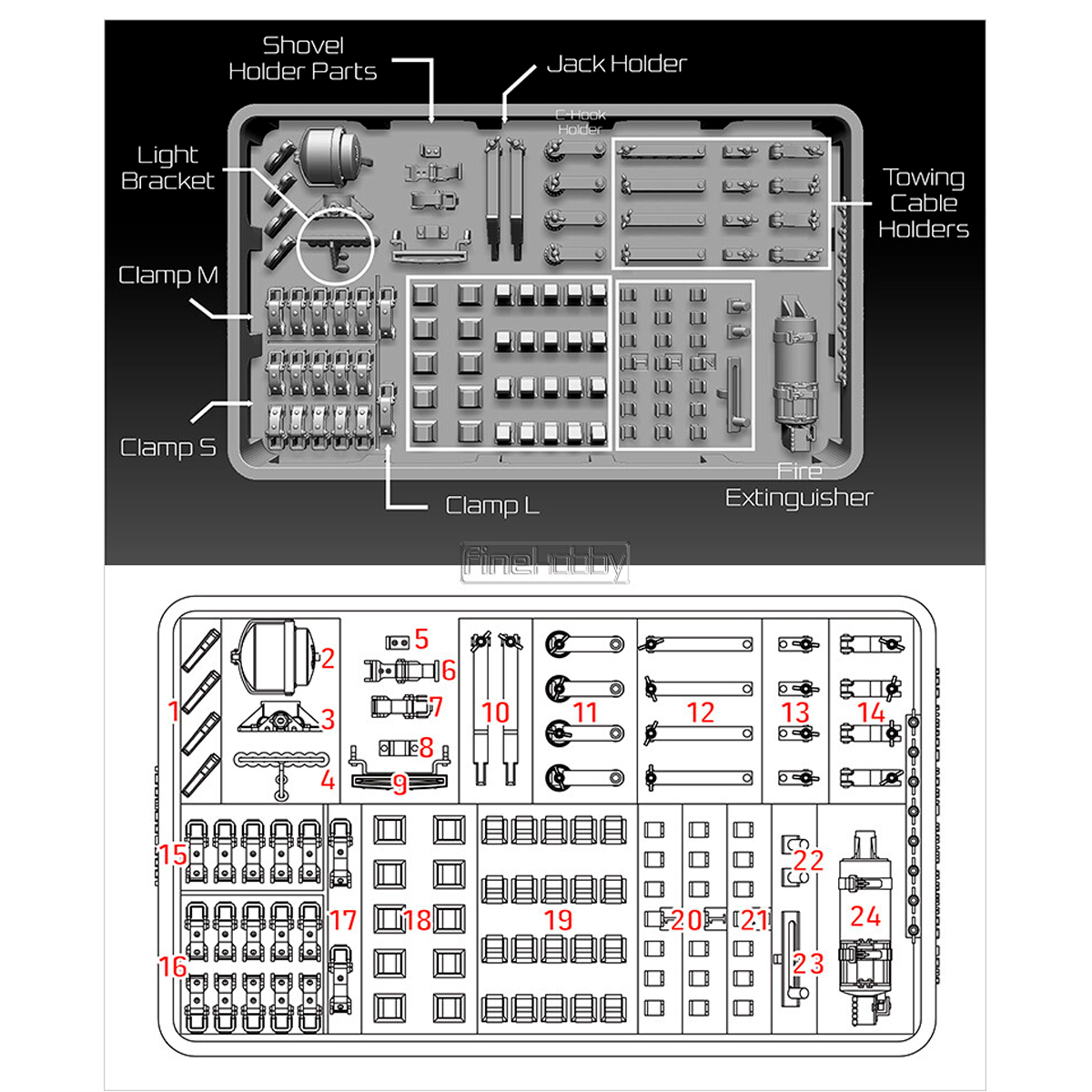 ak-interactive-king-tiger-detail-set-1-35-set-di-dettagli-per-carro-armato image 3