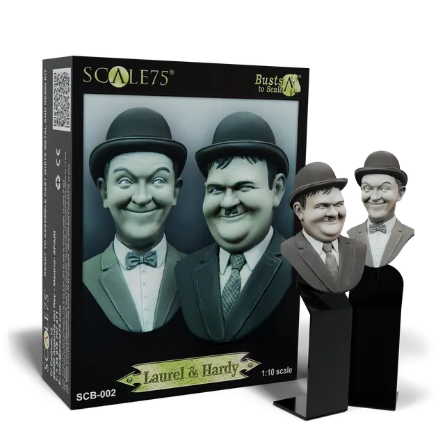 scale75-laurel-hardy-busto-fantasy-da-costruire-e-dipingere image 1