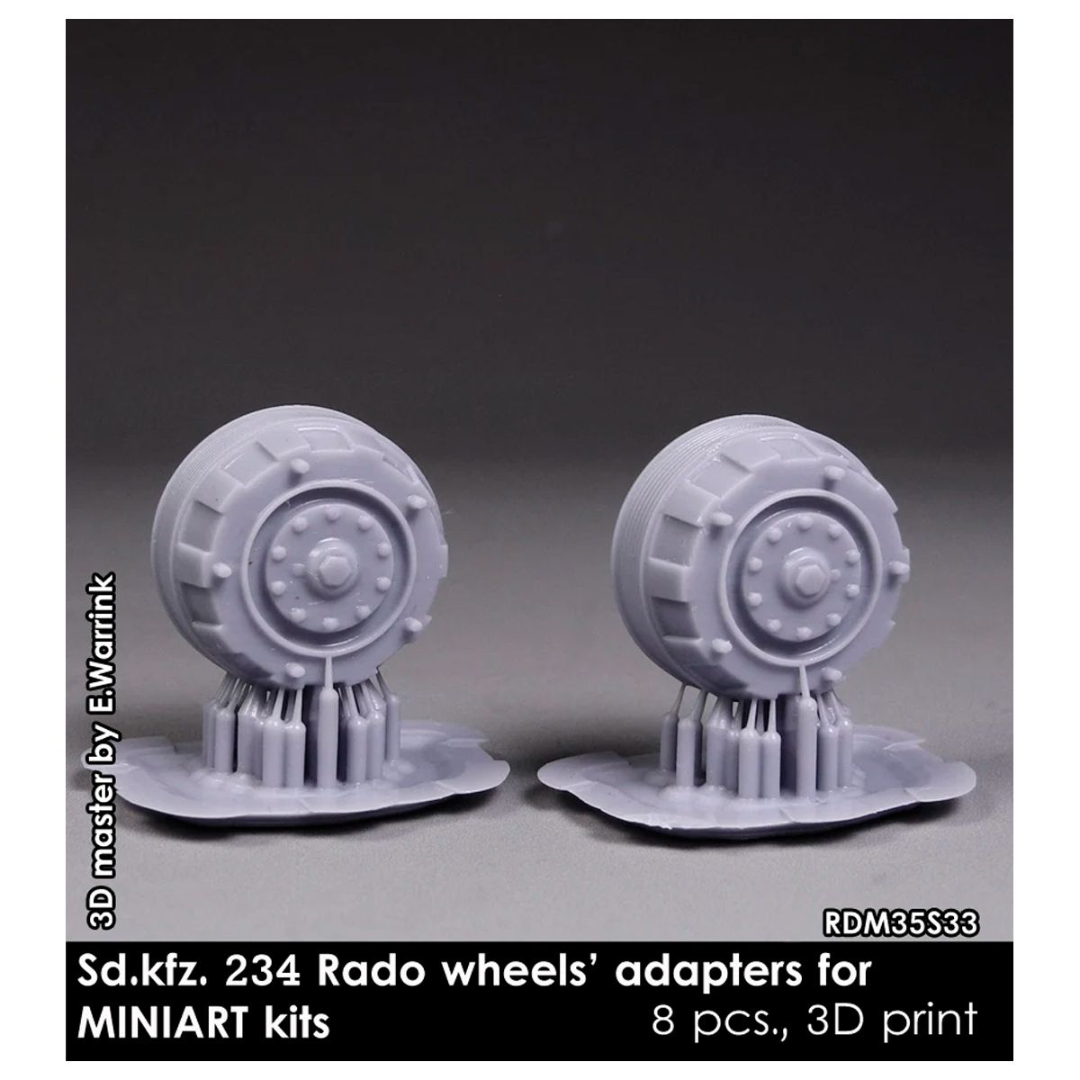 ak-interactive-sd-kfz-234-mozzi-ruota-adattatori-per-kit-miniart-1-35 image 2