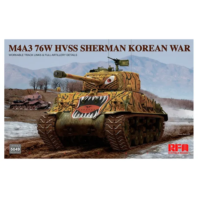 ak-interactive-m4a3-76w-hvss-sherman-korean-war-1-35-kit-modello-da-costruire image 1