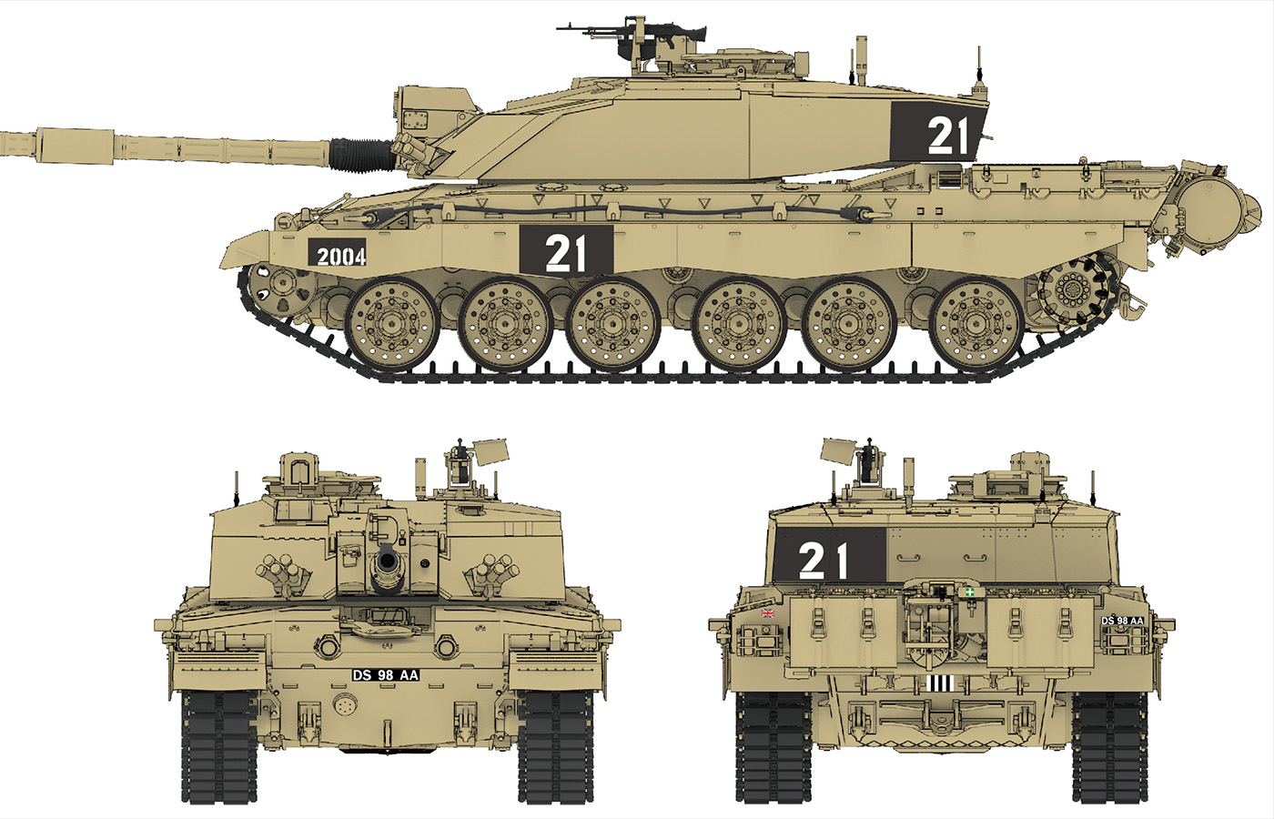 ak-interactive-challenger-2-british-main-battle-tank-1-35 image 2
